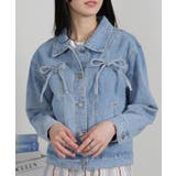 胸ポケット リボン付き デニムGジャン | Pumpkin  Port | 詳細画像11 