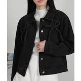 胸ポケット リボン付き デニムGジャン | Pumpkin  Port | 詳細画像22 