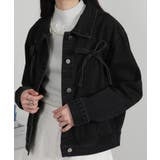 胸ポケット リボン付き デニムGジャン | Pumpkin  Port | 詳細画像24 