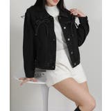 胸ポケット リボン付き デニムGジャン | Pumpkin  Port | 詳細画像28 