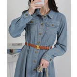 ゴールドボタン デニムロングワンピース | Pumpkin  Port | 詳細画像2 