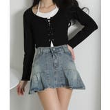 デニムプリーツミニスカート（インパン付） | Pumpkin  Port | 詳細画像12 