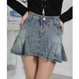 デニムプリーツミニスカート（インパン付） | Pumpkin  Port | 詳細画像2 