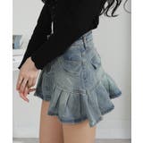 デニムプリーツミニスカート（インパン付） | Pumpkin  Port | 詳細画像8 