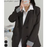 カフス ストライプポイント テーラードジャケット | Pumpkin  Port | 詳細画像1 