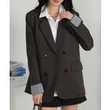 カフス ストライプポイント テーラードジャケット | Pumpkin  Port | 詳細画像13 