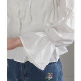 リボンポイント スクエアネック シャーリング ブラウス | Pumpkin  Port | 詳細画像25 