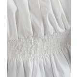 リボンポイント スクエアネック シャーリング ブラウス | Pumpkin  Port | 詳細画像27 