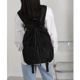 パソコン収納可能 多機能ポケット ナイロン リュックサック | Pumpkin  Port | 詳細画像7 