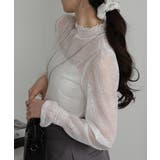 レース キャンディスリーブ シアートップス | Pumpkin  Port | 詳細画像4 