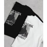 NEW YORK ロゴプリント ショート丈半袖Tシャツ | Pumpkin  Port | 詳細画像17 