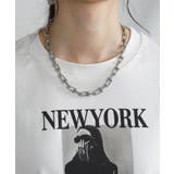 NEW YORK ロゴプリント ショート丈半袖Tシャツ | Pumpkin  Port | 詳細画像18 