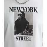 NEW YORK ロゴプリント ショート丈半袖Tシャツ | Pumpkin  Port | 詳細画像19 