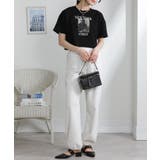 NEW YORK ロゴプリント ショート丈半袖Tシャツ | Pumpkin  Port | 詳細画像9 