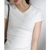 Vネック 半袖Tシャツ | Pumpkin  Port | 詳細画像6 