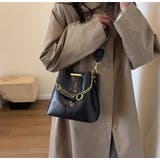 チェーンチャーム付 柄ベルト ショルダー | Pumpkin Port | 詳細画像15