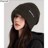 チャコールグレー | BIGシルエットで小顔効果もバッチリな あったかニット帽 | Pumpkin  Port