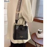 ブラック | ロゴショルダーベルト スクエアショルダーBAG | Pumpkin  Port