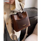 ブラウン | ロゴショルダーベルト スクエアショルダーBAG | Pumpkin  Port