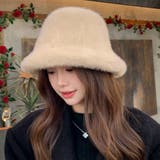 ベージュ | ふわふわバゲットハット | Pumpkin  Port
