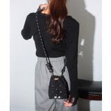 ビジュー付き ミニサコッシュ ショルダーバッグ | Pumpkin Port | 詳細画像59