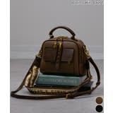 ロゴベルト付Wファスナーチャーム付スクエアショルダーバッグ | Pumpkin Port | 詳細画像1