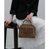 ロゴベルト付Wファスナーチャーム付スクエアショルダーバッグ | Pumpkin Port | 詳細画像11