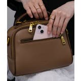 ロゴベルト付Wファスナーチャーム付スクエアショルダーバッグ | Pumpkin Port | 詳細画像24