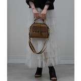 ロゴベルト付Wファスナーチャーム付スクエアショルダーバッグ | Pumpkin Port | 詳細画像3