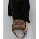 ロゴベルト付Wファスナーチャーム付スクエアショルダーバッグ | Pumpkin Port | 詳細画像9