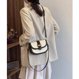 バイカラー 2タイプ持ち手付 ショルダーバッグ | Pumpkin Port | 詳細画像12