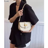 アイボリー | バイカラー 2タイプ持ち手付 ショルダーバッグ | Pumpkin Port