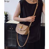 ベージュ | バイカラー 2タイプ持ち手付 ショルダーバッグ | Pumpkin Port