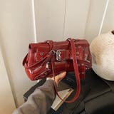 太ベルトデザイン 横長 ボストンショルダーバッグ | Pumpkin Port | 詳細画像10