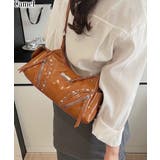 キャメル | スタッズ付 フリルデザイン 2WAYショルダー BAG | Pumpkin Port