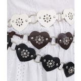 ハート＆星スタッズ ウエスタン リボンベルト | Pumpkin  Port | 詳細画像17 