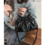 ギャザー巾着タイプ スクエアショルダーBAG | Pumpkin  Port | 詳細画像1 