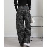 迷彩柄ワイド ルーズパンツ | Pumpkin Port | 詳細画像6