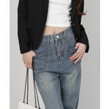 ダブルフロントポケット デニムワイドパンツ | Pumpkin Port | 詳細画像12