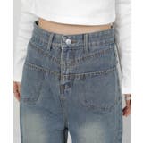 ダブルフロントポケット デニムワイドパンツ | Pumpkin Port | 詳細画像13