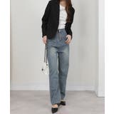 ダブルフロントポケット デニムワイドパンツ | Pumpkin Port | 詳細画像9