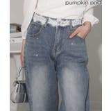 レースウエスト ジルコン付 デニムパンツ | Pumpkin Port | 詳細画像1