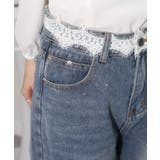 レースウエスト ジルコン付 デニムパンツ | Pumpkin Port | 詳細画像16