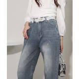 レースウエスト ジルコン付 デニムパンツ | Pumpkin Port | 詳細画像6