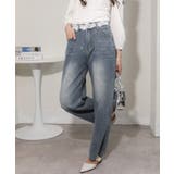 レースウエスト ジルコン付 デニムパンツ | Pumpkin Port | 詳細画像7