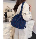 チューリップ刺繍 巾着 トートバッグ | Pumpkin  Port | 詳細画像18 