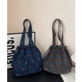 チューリップ刺繍 巾着 トートバッグ | Pumpkin  Port | 詳細画像31 