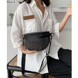 ブラック | フリンジ&スタッズ付 ボディーバッグ | Pumpkin Port