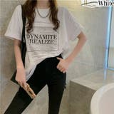 ホワイト | 英字ロゴプリント BIGサイズ Tシャツ | Pumpkin  Port