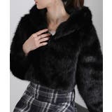 フード付き 毛足長フェイクファー ショート丈 ジップアップ ブルゾン | Pumpkin  Port | 詳細画像13 